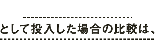 90万円を広告費用として投入した場合の比較は