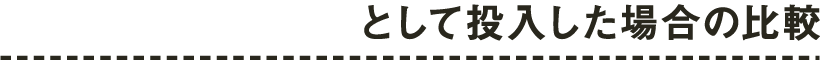 90万円を広告費用として投入した場合の比較は