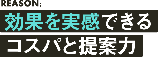 効果を最大化できる経験とプランニング