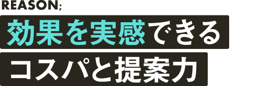 効果を最大化できる経験とプランニング